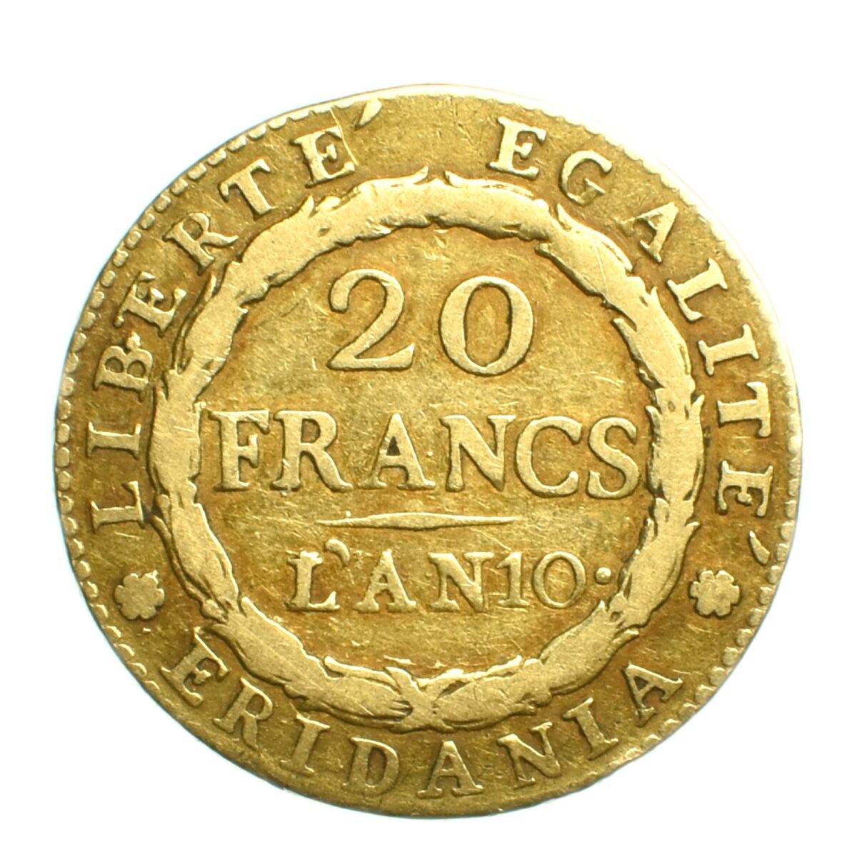 ITALIE 20 FRANCS OR MARENGO REVERS