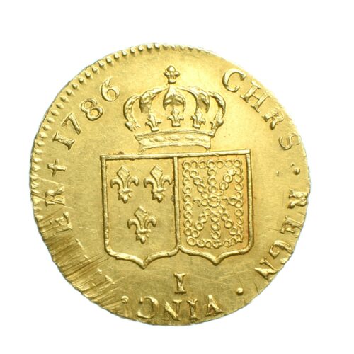 LOUIS XVI DOUBLE LOUIS OR 1786 REVERS