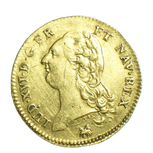 LOUIS XVI DOUBLE LOUIS OR 1786 ROUEN AVERS