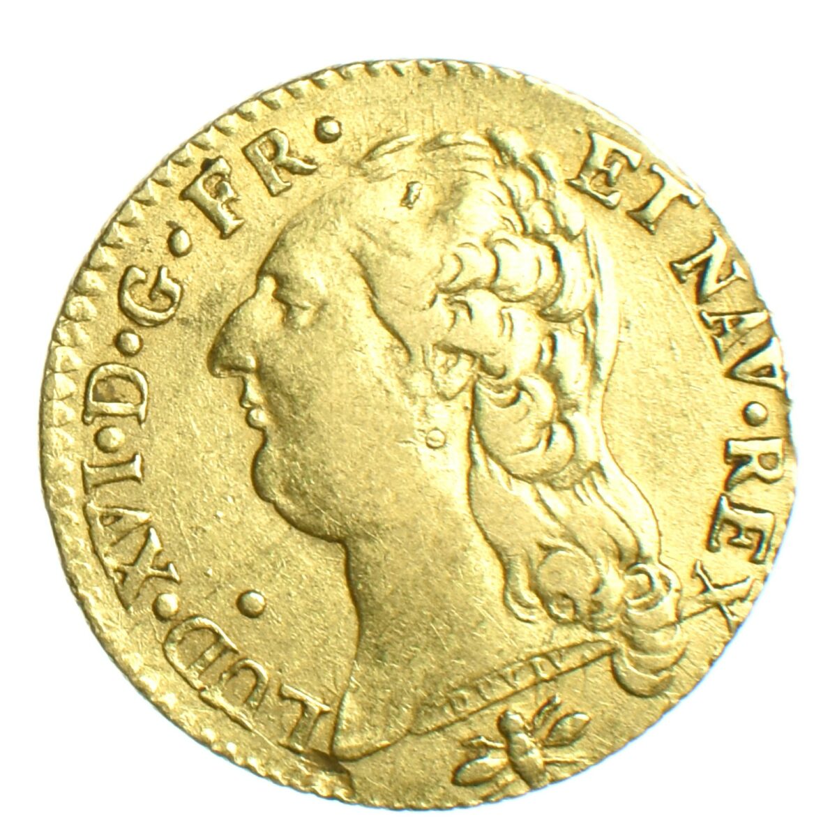 LOUIS XVI LOUIS OR 1786 LYON AVERS