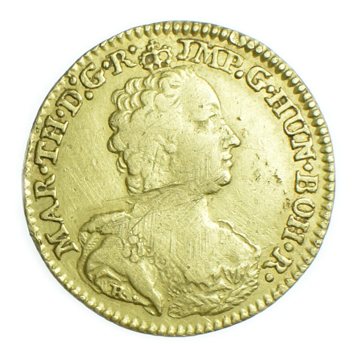 SOUVERAIN OR 1757 AVERS