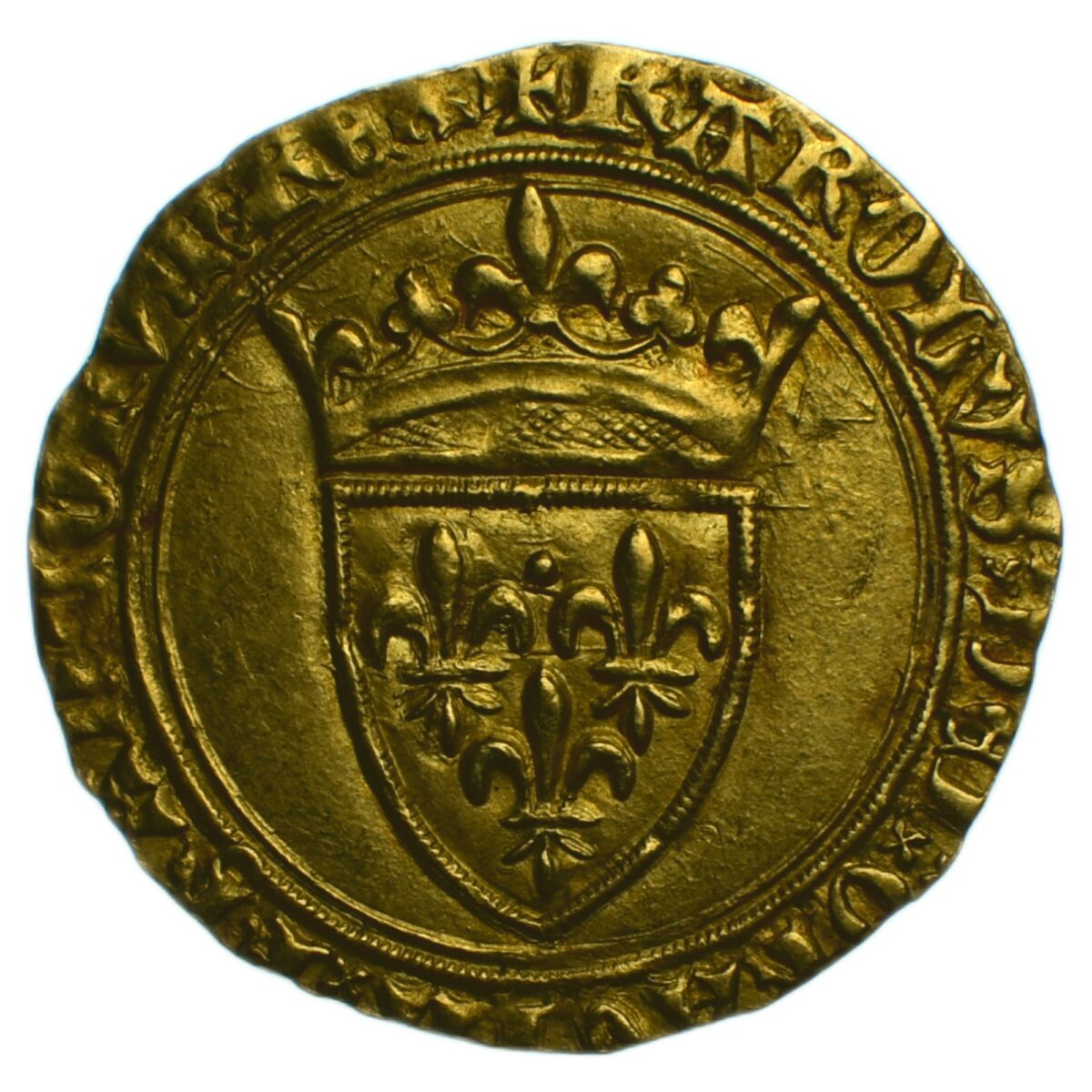 CHARLES VI ECU OR PARIS AVERS