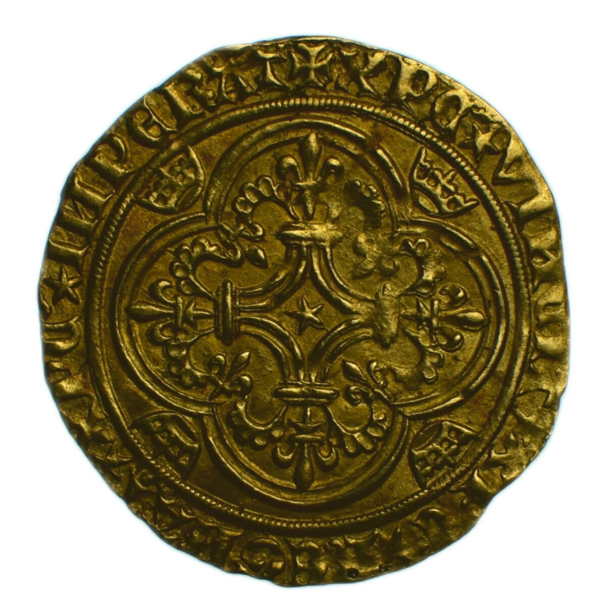 CHARLES VI ECU OR PARIS REVERS