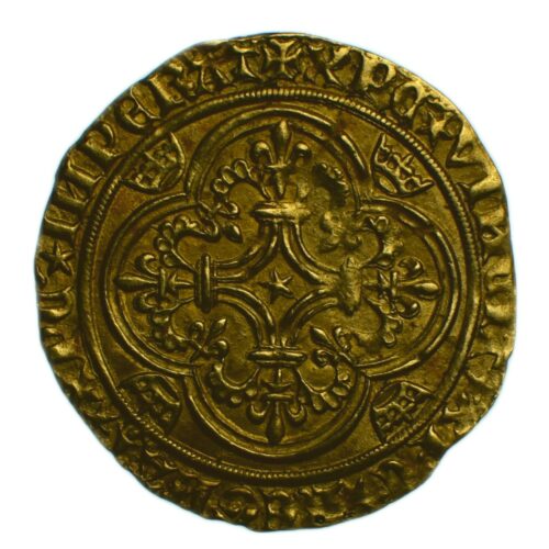 CHARLES VI ECU OR PARIS REVERS