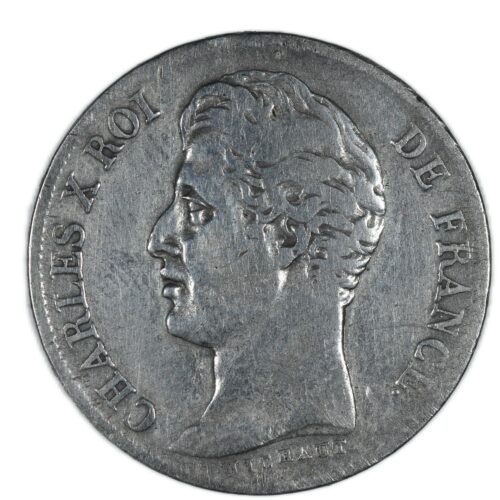 CHARLES X FRANC 1828 BORDEAUX REVERS