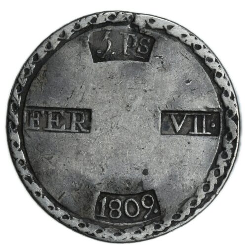 ESPAGNE 5 PESETAS AVERS 1809