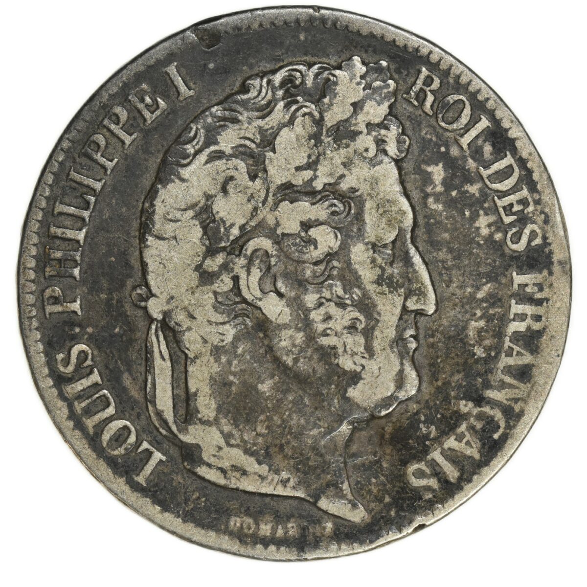 LOUIS PHILIPPE 5 FRANCS 1837 LYON REVERS