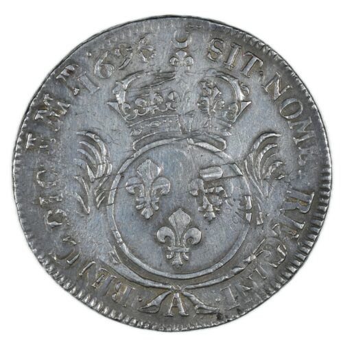 LOUIS XIV ECU 1696 PARIS REVERS