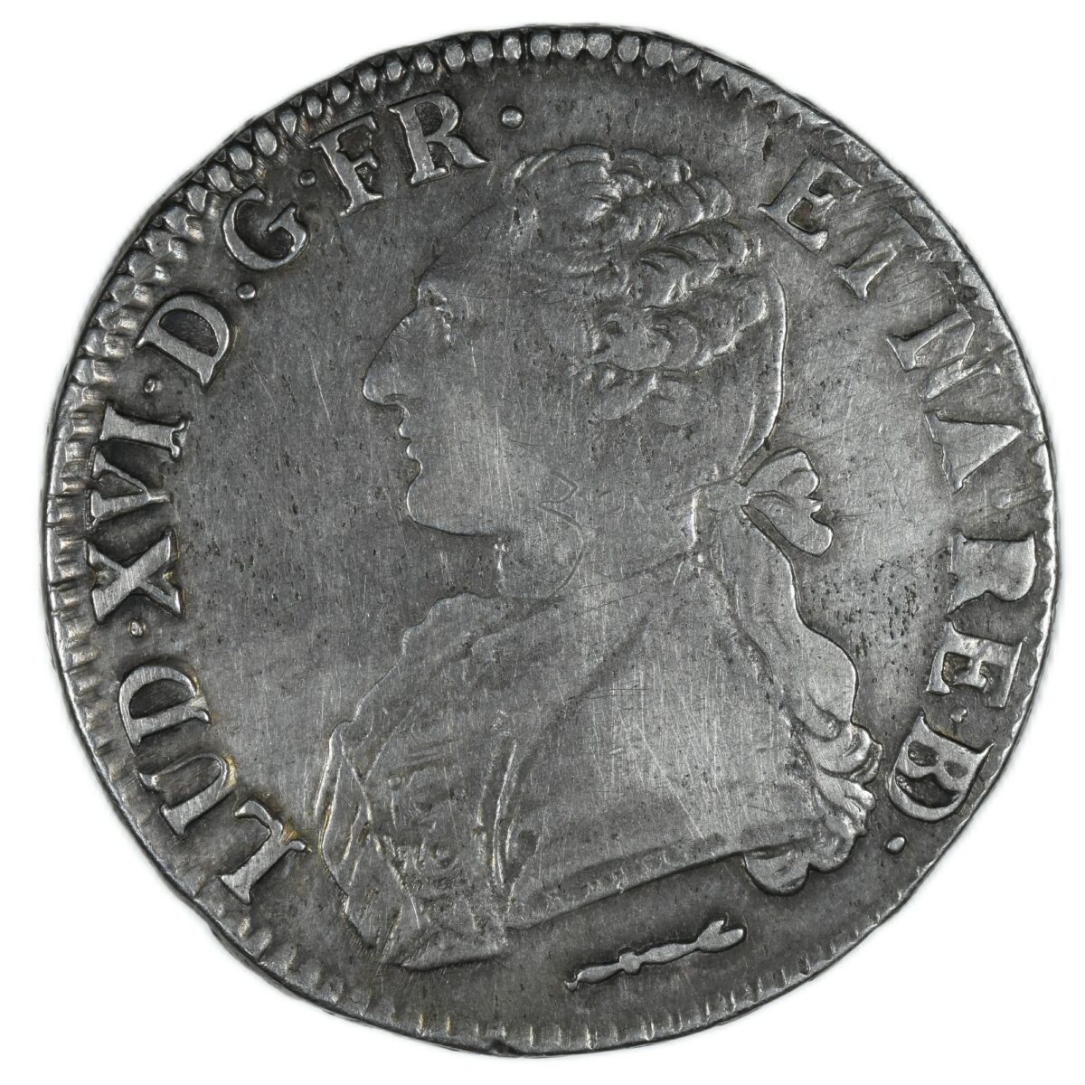 LOUIS XVI ECU 1784 PAU AVERS