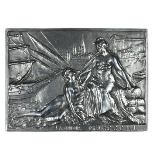 MEDAILLE PLAQUE ROUEN 1903 AVERS