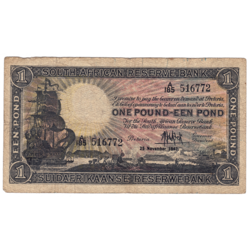 Recto Afrique du Sud 1pound 1947 516772