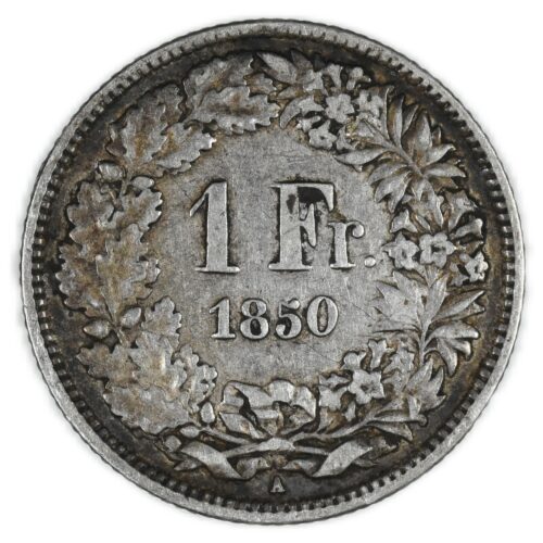 SUISSE FRANC 1850 AVERS