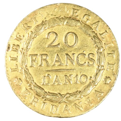 20 FRANCS MARENGO OR AN 10 AVERS