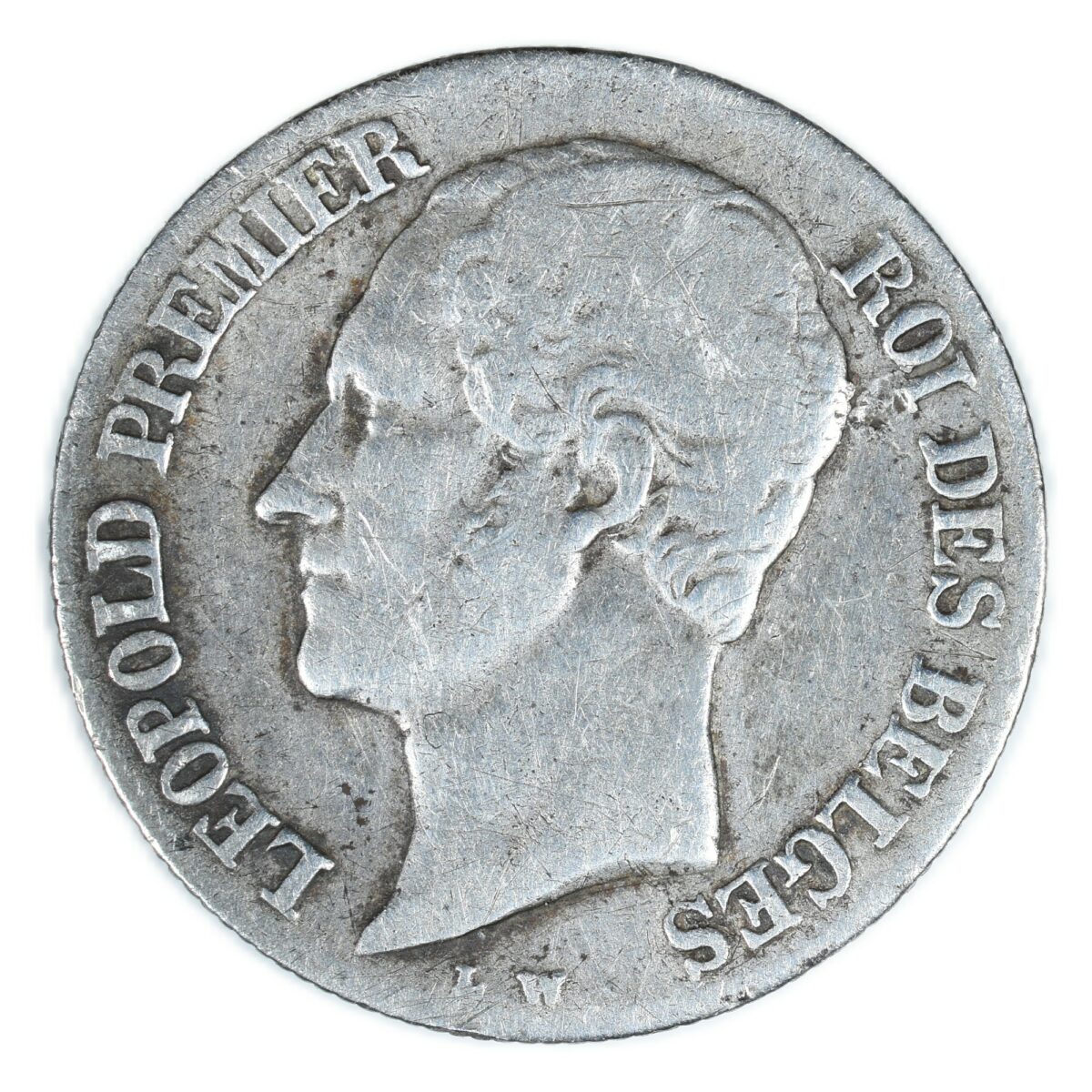 BELGIQUE 20 CENTIMES 1858 REVERS