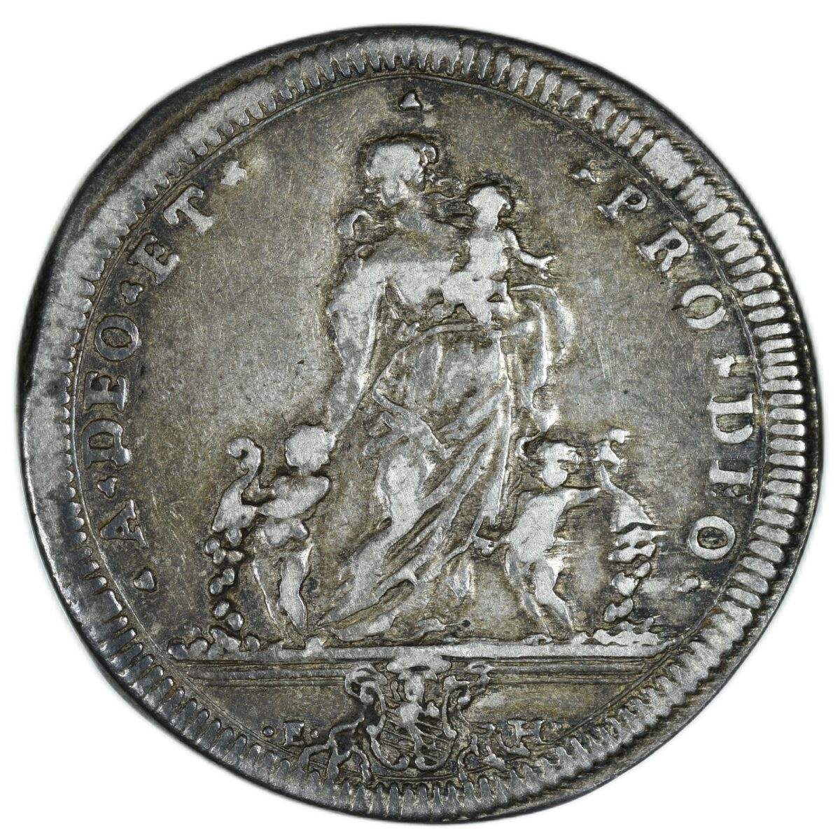 CLEMENT XI TESTON 1708 REVERS