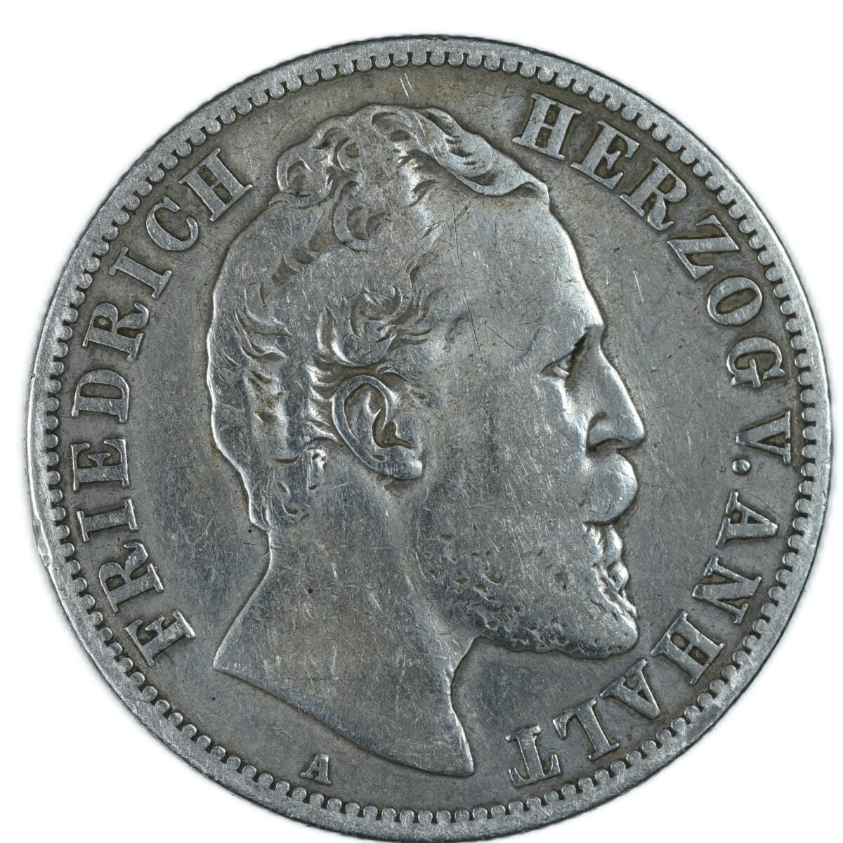 2 MARK ANHALT 1876 AVERS