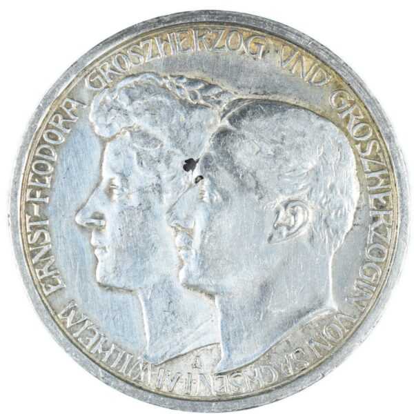 3 MARK SACHSEN 1910 AVERS