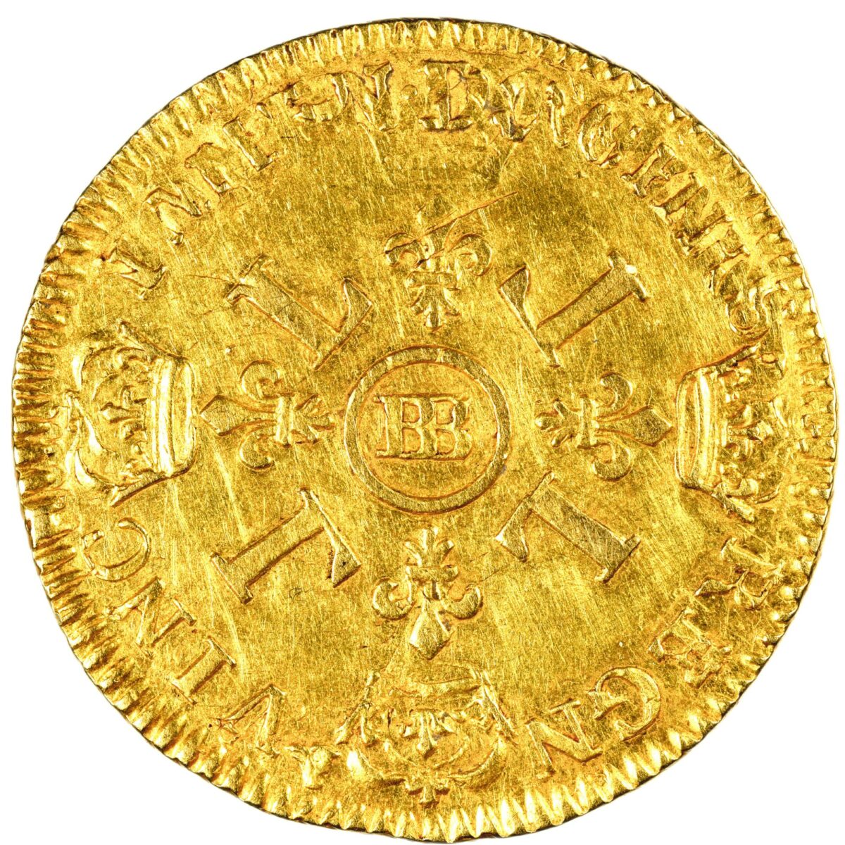 LOUIS XIV LOUIS OR 4 L 1696 STRASBOURG TRVERS