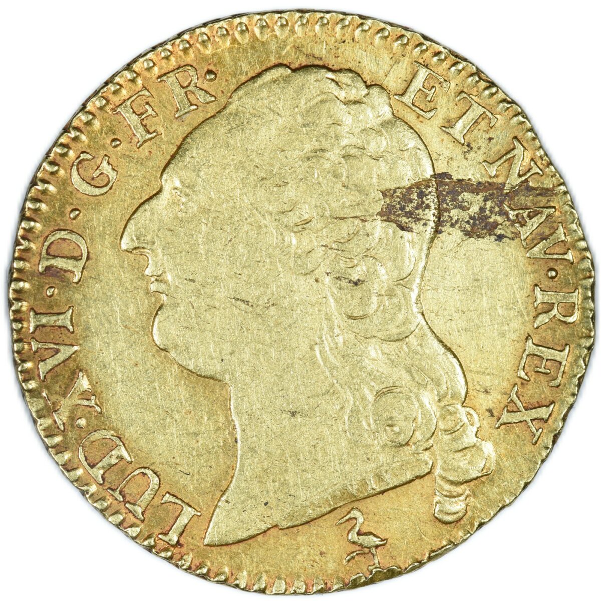 LOUIS XVI LOUIS OR 1787 PARIS AVERS