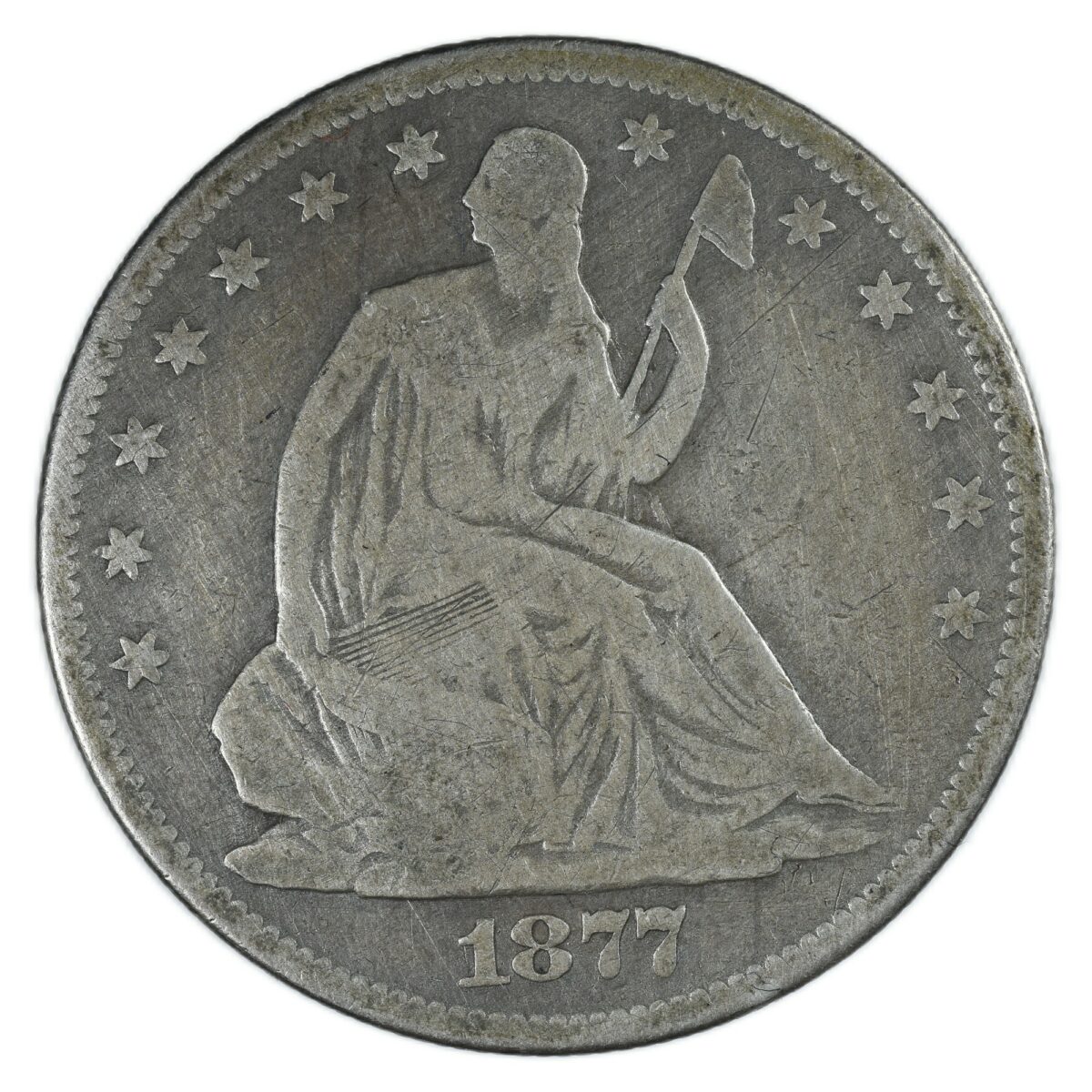 USA HALF DOLLAR 1877 AVERS