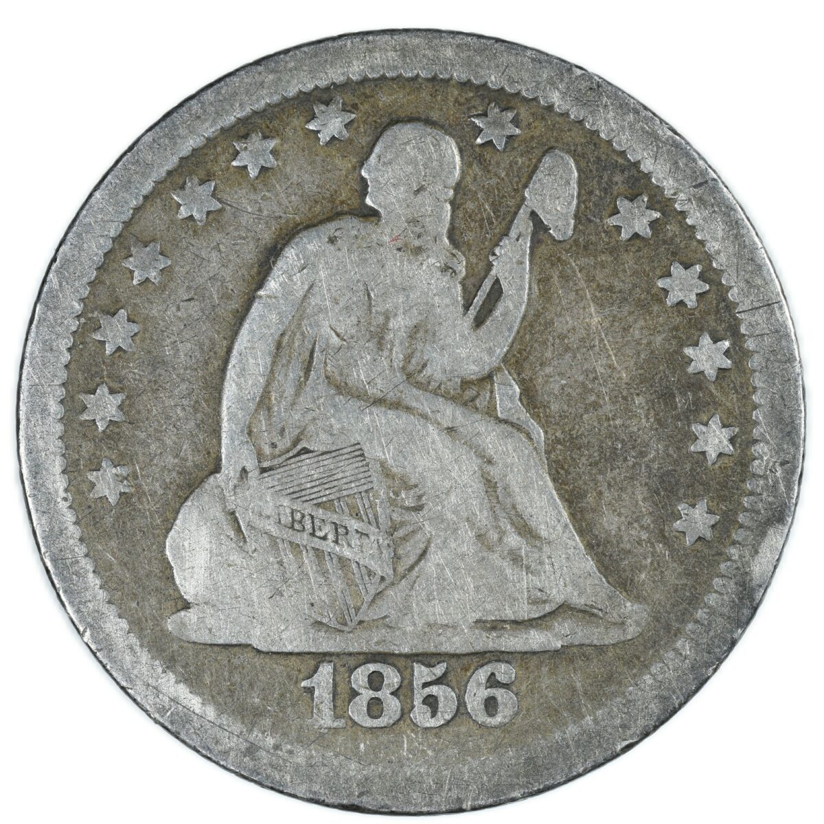 USA QUARTER DOLLAR 1856 AVERS