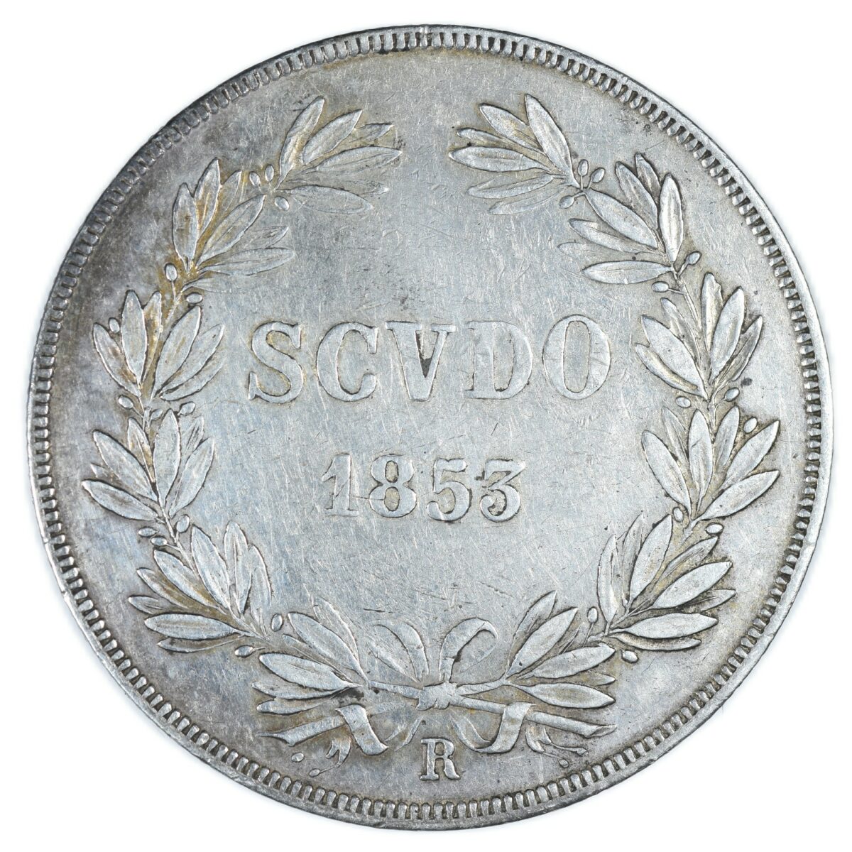 VATICAN SCUDO 1853 REVERS