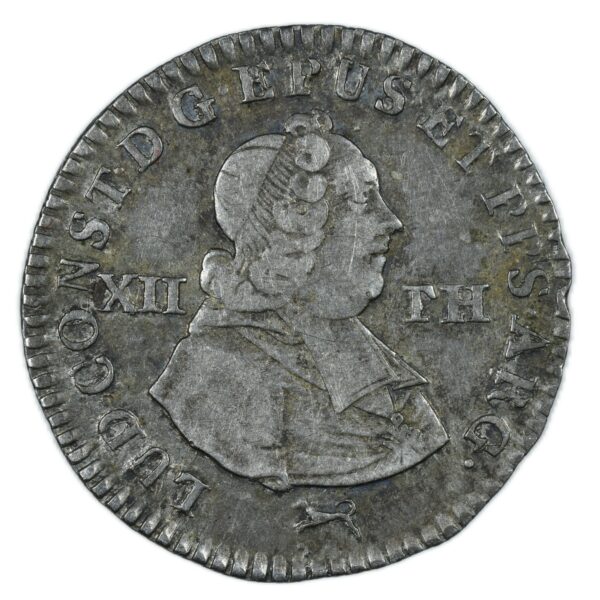 LOUIS ROHAN 12 THALER 1759 AVERS