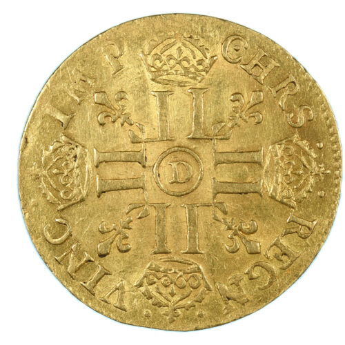 LOUIS XIV 1669 LYON OR REVERS