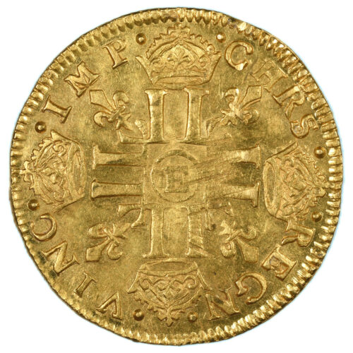 LOUIS XIV LOUIS OR 1652 TOURS REVERS