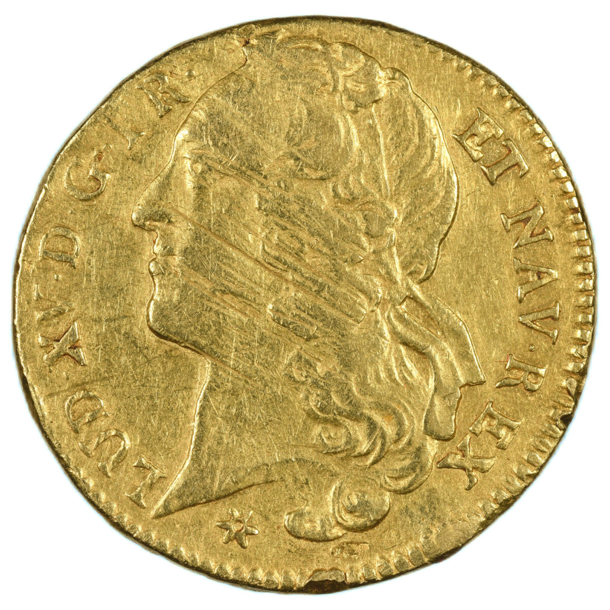 LOUIS XV DOUBLE LOUIS OR 1760 TOULOUSE AVERS