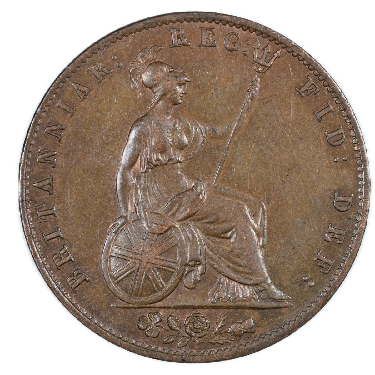 ANGLETERRE HALF PENNY 1841 REVERS