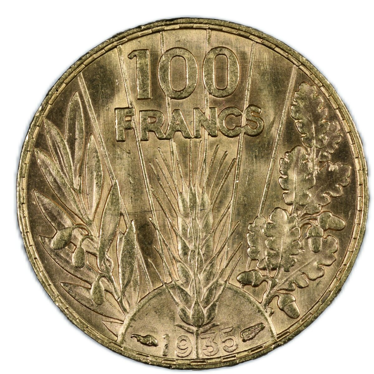 BAZOR 100 FRANCS OR 1935 AVERS