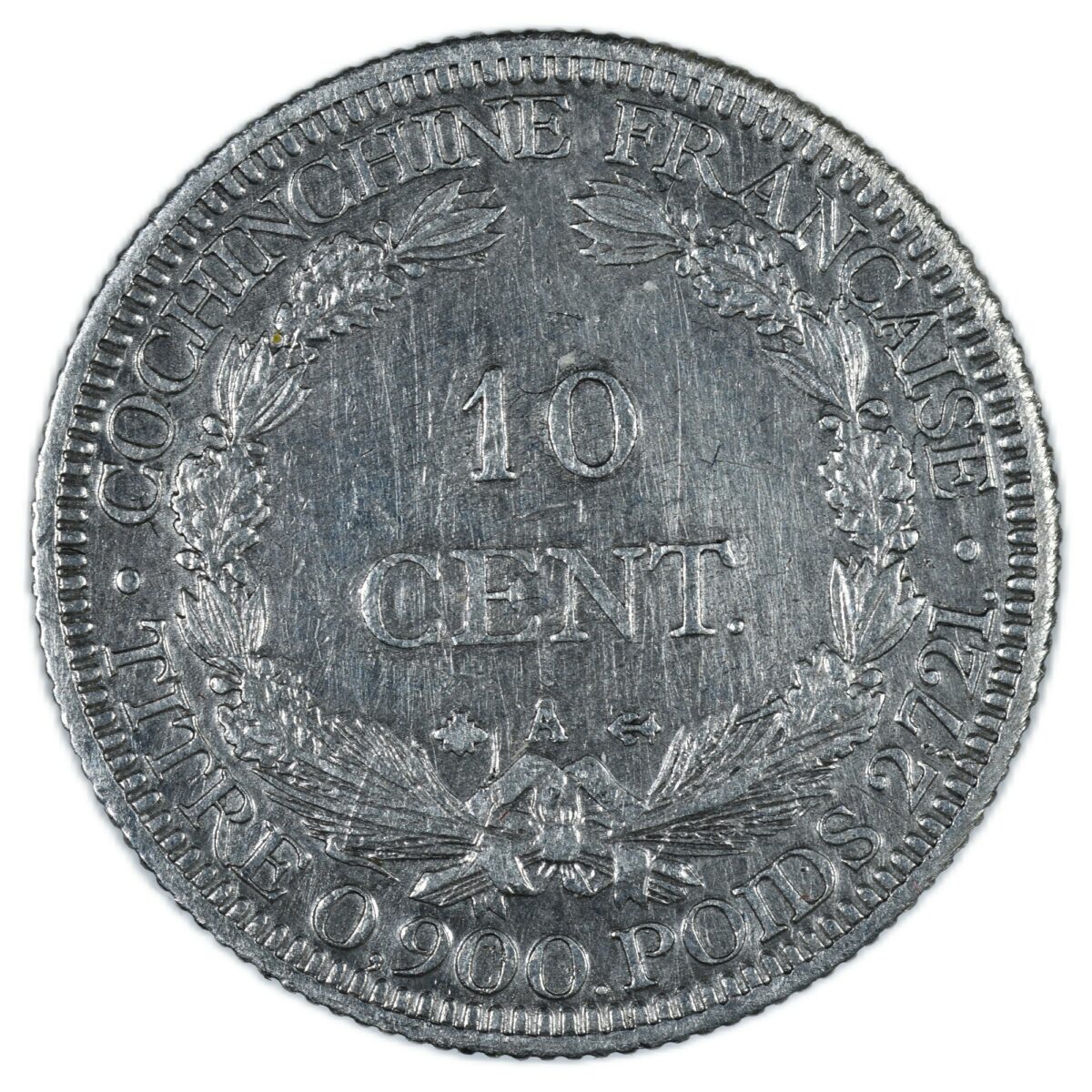 COCHINCHINE 10 CENTIMES 1879 AVERS