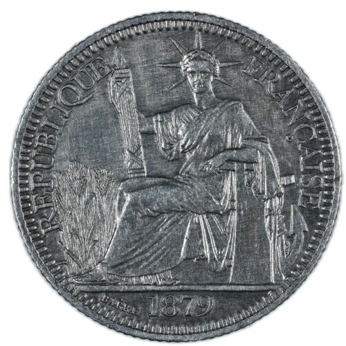 COCHINCHINE 10 CENTIMES 1879 REVERS