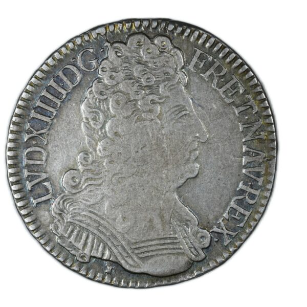 LOUIS XIV DEMI ECU 1709 D LYON AVERS