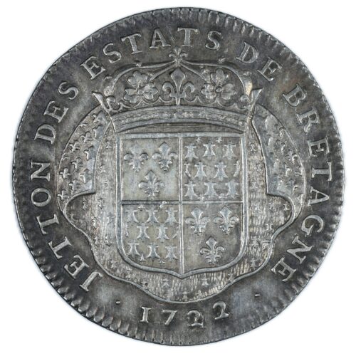 BRETAGNE JETON ARGENT 1722 REVERS 2