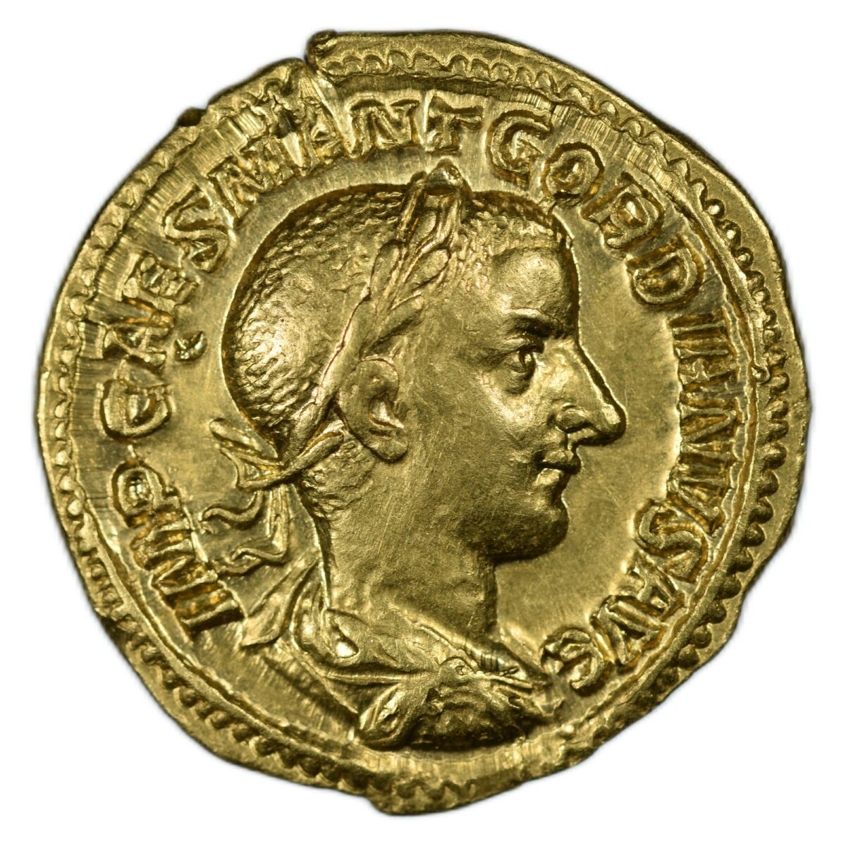 GORDIEN III AUREUS ROME AVERS