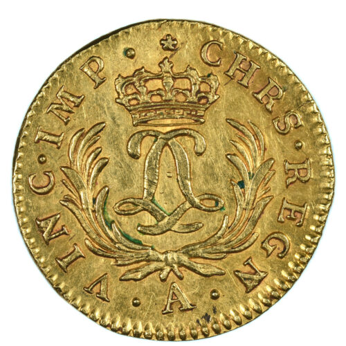 LOUIS XIV MIRLITON OR 1724 PARIS REVERS