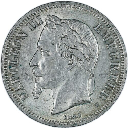 NAPOLEON III 2 FRANCS 1866 PARIS REVERS