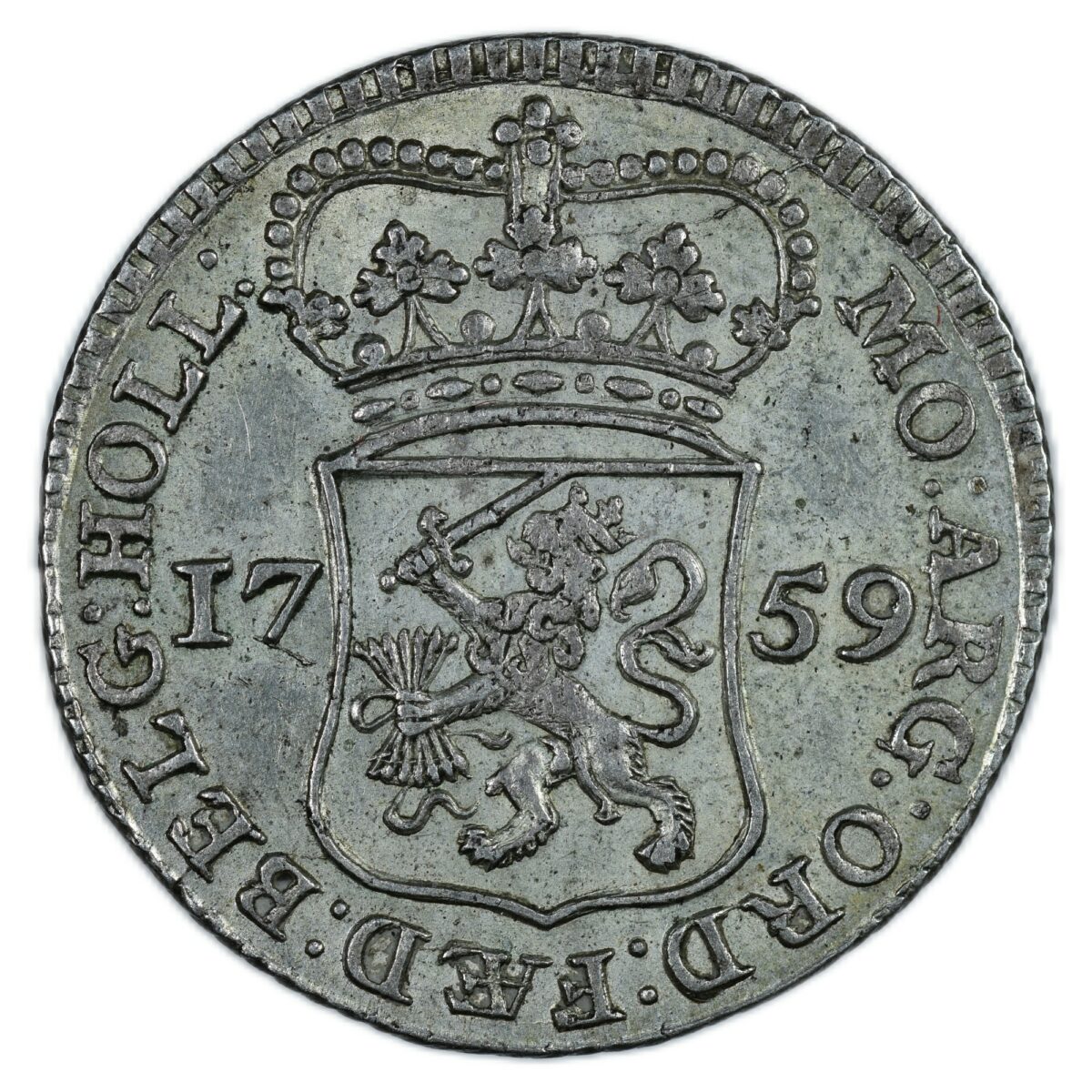 PAYS BAS QUART GULDEN 1759 AVERS