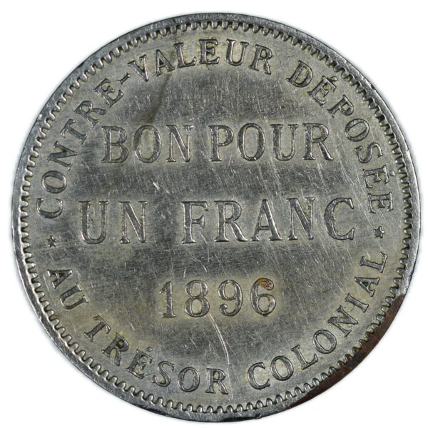 REUNION FRANC 1896 AVERS