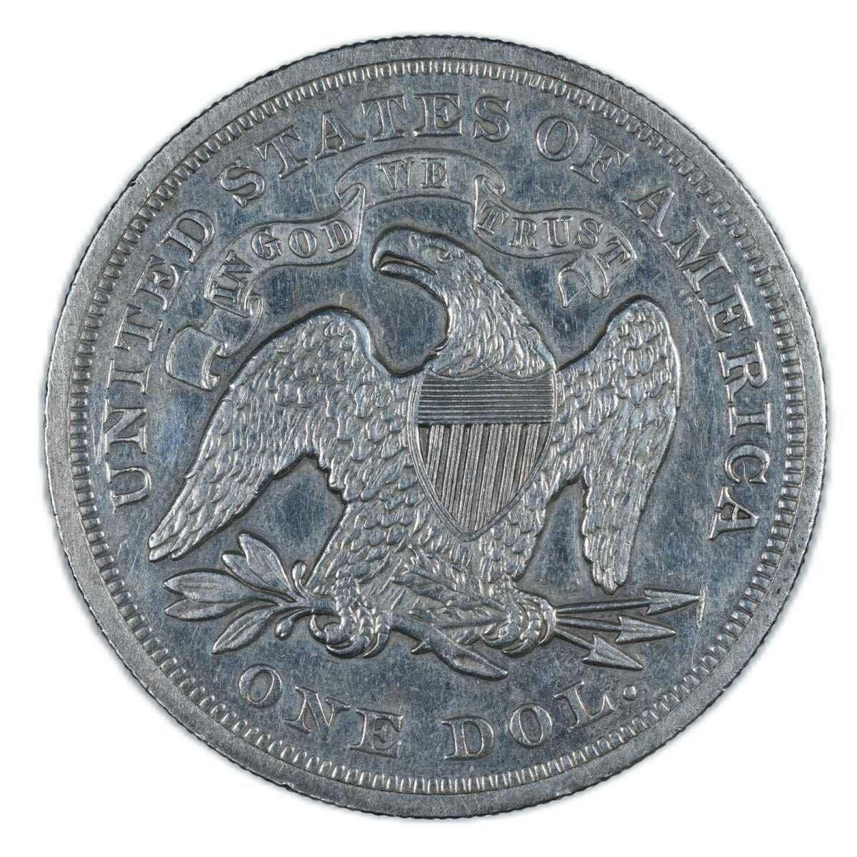 USA SEATED DOLLAR 1872 REVERS